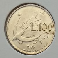 Сан-Марино 100 лир 1993 г. В холдере