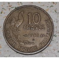 Франция 10 франков, 1951 "B" (15-10-35)