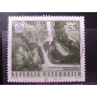 Австрия 1986 Природа, водопад