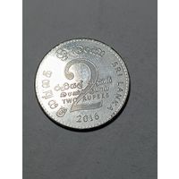 Шри Ланка 2 рупии  2016 года .