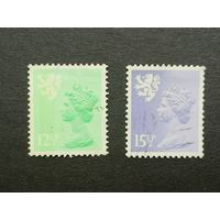 Великобритания 1982. Региональные почтовые марки Шотландии. Королева Елизавета II