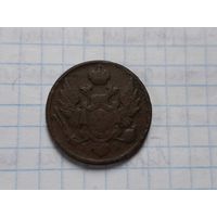 Монета 3 гроша, 1827 год .медь * 3 GROSZE POLSKIE Z MEDZI KRAIOWEY.*  Не частая монетка. Пересыл по Беларуси бесплатно.