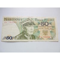 Банкнота 50 злотых 1988г. Польша