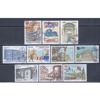 [2754] Италия 1997-99. Культура.Архитектура. 10 гашеных марок марок.