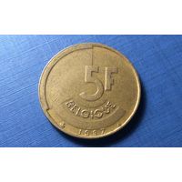 5 франков 1987 BELGIQUE. Бельгия.