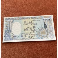 Чад 1000 франков 1989 г.