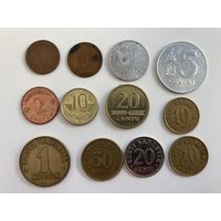 Набор монет Прибалтики одним лотом.