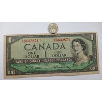 Werty71 Канада 1 доллар 1954 банкнота
