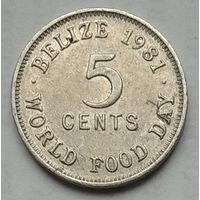Белиз 5 центов 1981 г. ФАО
