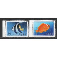 Рыбы КНДР 1986 год серия из 2-х марок