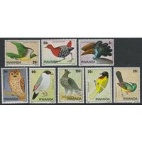 1980 Руанда 1019-1026 Птицы 10,00 евро