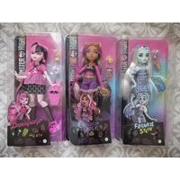 Три новые куклы Monster high Дракулаура, Клодин, Френки