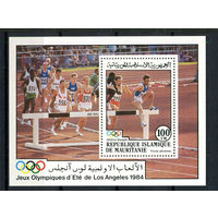 Мавритания - 1984 - Летние Олимпийские игры - [Mi. bl. 58] - 1 блок. MNH.  (Лот 160Bi)