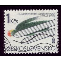 1 марка 1983 год Чехословакия Летун 2709