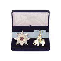 Комплект Знак и звезда ордена Слона - Дания в подарочном футляре