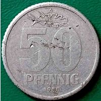Германия ГДР 50 пфеннигов 1958 А 1