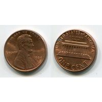 США. 1 цент (1984, буква D, aUNC)
