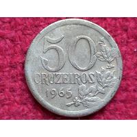 Бразилия 50 крузейро 1965 г.
