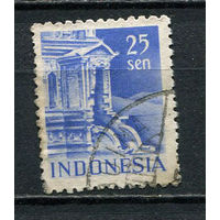 Индонезия - 1949 - Архитектура 25S - [Mi.26C] - 1 марка. Гашеная.  (Лот 53EZ)-T25P5