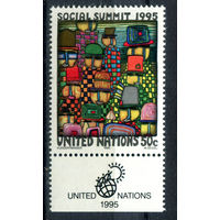 ООН (Нью-Йорк) - 1995г. - Всемирный саммит по социальному развитию - полная серия, MNH [Mi 680] - 1 марка