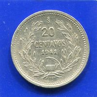 Чили 20 сентаво 1941