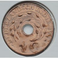Нидерландская Индия 1 цент 1942 г. Р. В холдере
