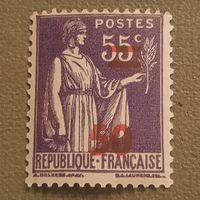 Франция 1941. Стандарт. Надпечатка