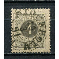 Швеция - 1886/1891 - Цифры 4 О - [Mi.31] - 1 марка. Гашеная.  (Лот 63DL)