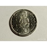Новая Зеландия 20 центов 2006 года.