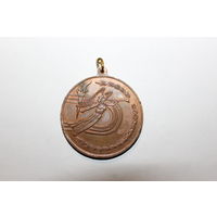 Спортивная медаль "Першынство Беларуси" бронза, диаметр 5 см.