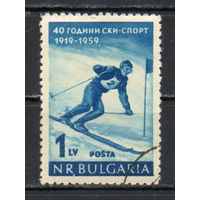 40-летие лыжного спорта Болгария 1959 год серия из 1 марки