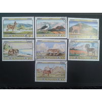 Монголия 1974 фауна полная серия
