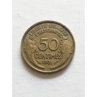 Франция 50 сантим 1931