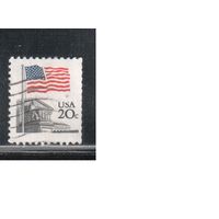 США-1981, (Мих.1522 А) , гаш., Стандарт, Флаг (одиночка)