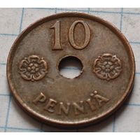 Финляндия 10 пенни, 1941     ( 2-1-9 )