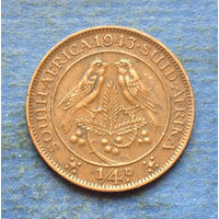 Южная Африка Британский доминион 1/4 пенни 1945 Георг VI