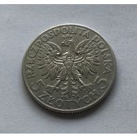 Польша Вторая республика 5 злотых 1934 Королева Ядвига - серебро (2)