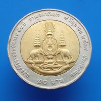 Таиланд 10 бат 1996 50 лет правления короля Рамы