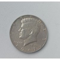 1/2  доллара 1967