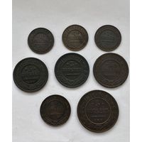 Лот медных монет Николая 2
