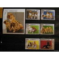 1996 Азербайджан собаки фауна ** серия