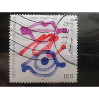 Германия 1995 Символика: рот, глаз Михель-0,8 евро гаш.