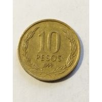 Чили 10 песо 1999
