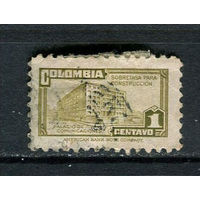 Колумбия - 1945/1948 - Архитектура 1С. Zwagszuschlagmarken - [Mi.29z] - 1 марка. Гашеная.  (Лот 51EB)-T7P9