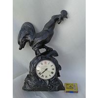 Часы "Кричащий петух"- настольные, каминные или кабинетные. Чугунное литьё Касли, СССР.
