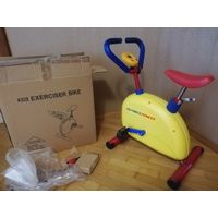 Велотренажер детский SPR-JD02 Aeromax Fitness, полный комплект (коробка, инструменты, инструкция). Бесступенчатый механический переключатель сопротивления педалей, регулируемое по высоте сидение, комп