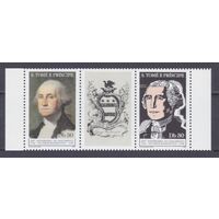 1982 Сан-Томе и Принсипи 774-775+Tab 250 лет Джорджа Вашингтона 6,00 евро