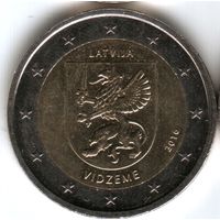 Латвия 2 евро "VIDZEME"