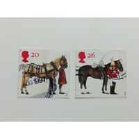 Великобритания 1997. 50 лет королевским лошадям.