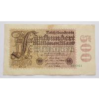 Германия 500 миллионов (500000000) марок 1923 1 сентября
